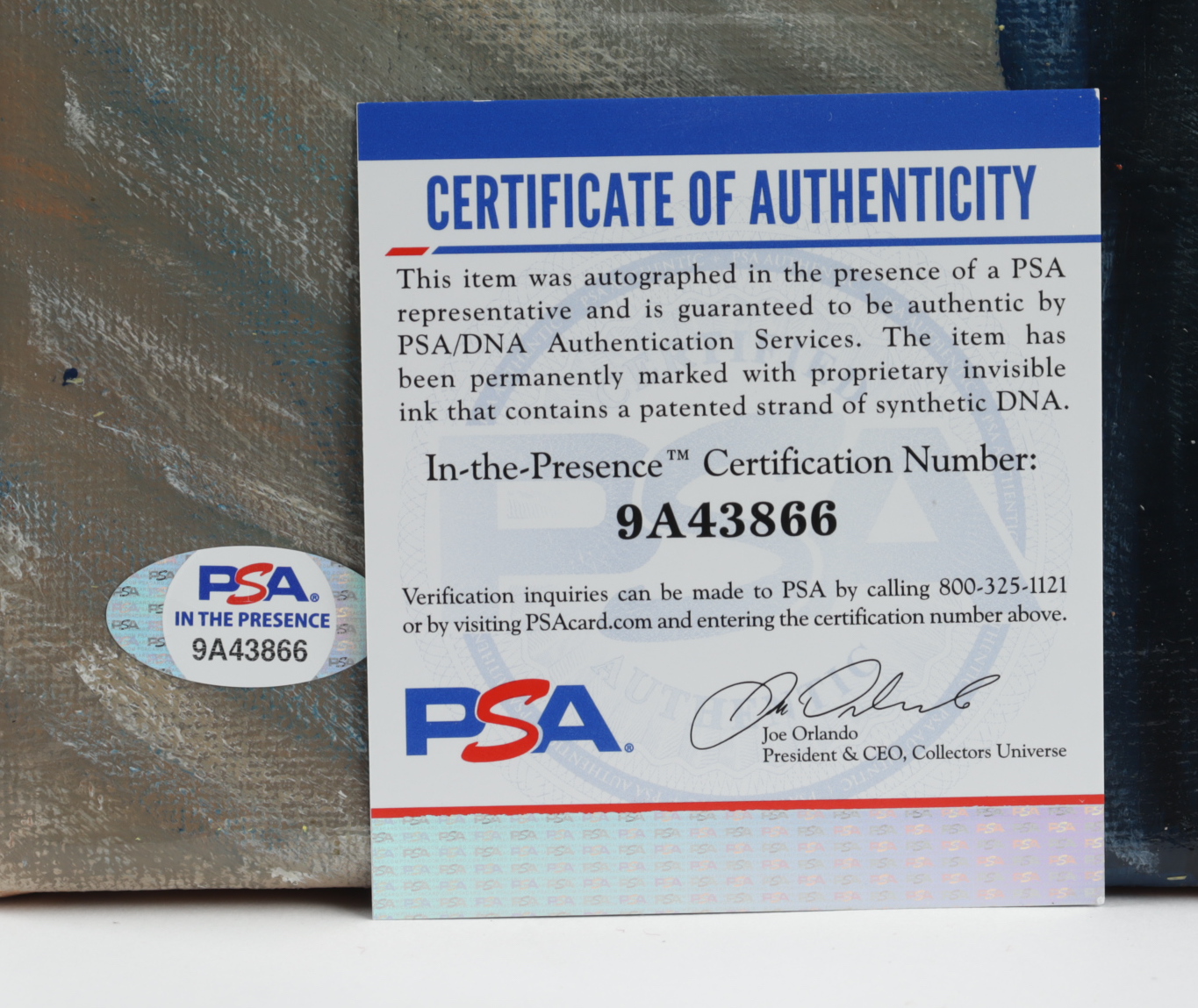 Rodger Bumpass Signed 8x10 Canvas Painting (PSA COA) at PristineAuction.com Rodger Bumpass Signed 8x10 Canvas Painting (PSA COA) at PristineAuction.com