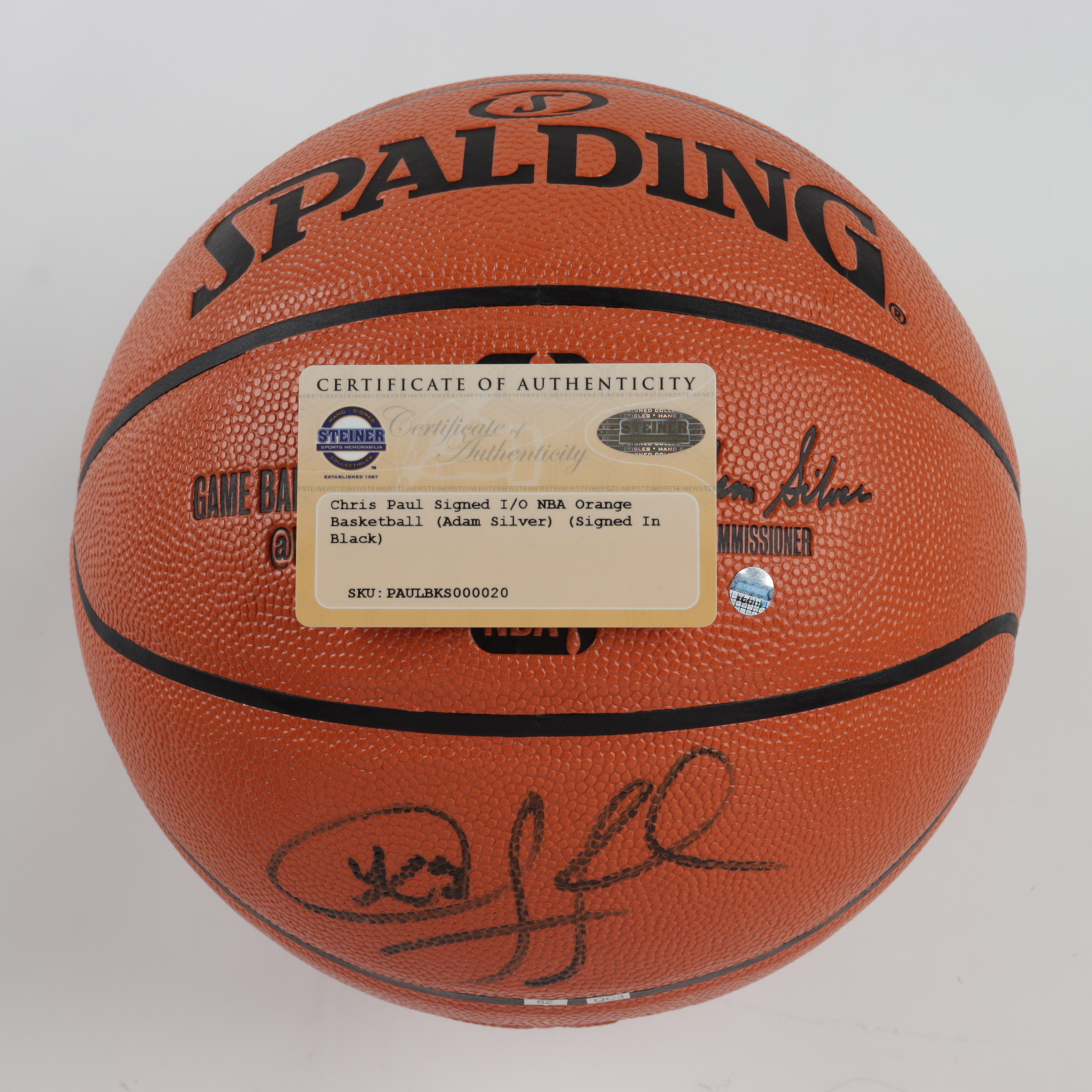 Chris Paul Signed NBA Game Ball Series Basketball (Steiner COA & Fanatics Hologram) at PristineAuction.com Chris Paul Signed NBA Game Ball Series Basketball (Steiner COA & Fanatics Hologram) at PristineAuction.com