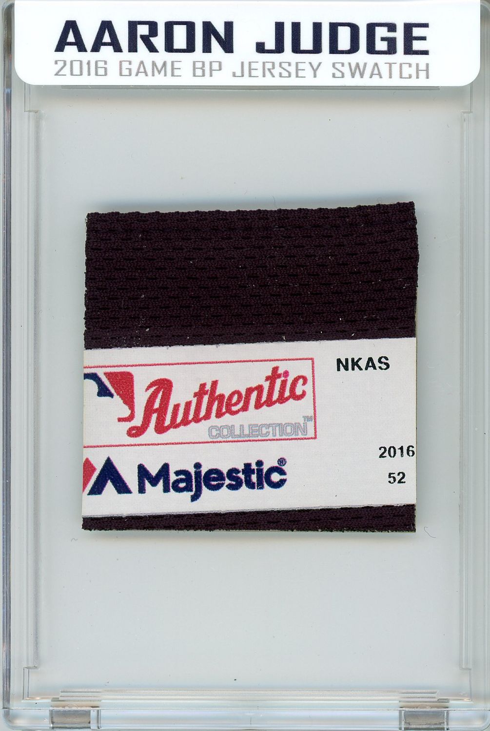 AARON JUDGE 2016 NY YANKEES GAME WORN BP JERSEY MYSTERY SWATCH BOX! at PristineAuction.com AARON JUDGE 2016 NY YANKEES GAME WORN BP JERSEY MYSTERY SWATCH BOX! at PristineAuction.com