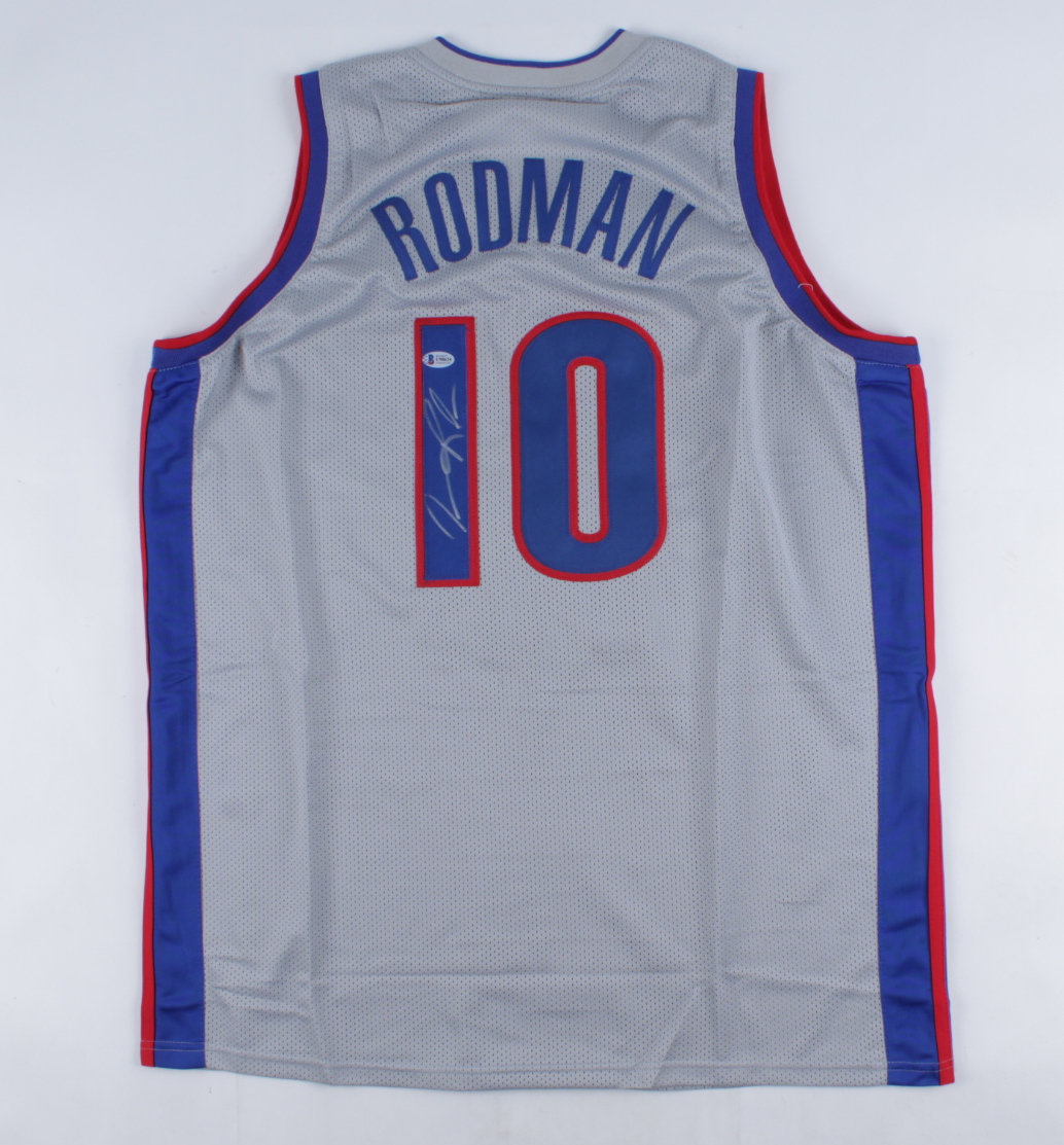 Dennis Rodman Signed Jersey (Beckett COA) at PristineAuction.com Dennis Rodman Signed Jersey (Beckett COA) at PristineAuction.com