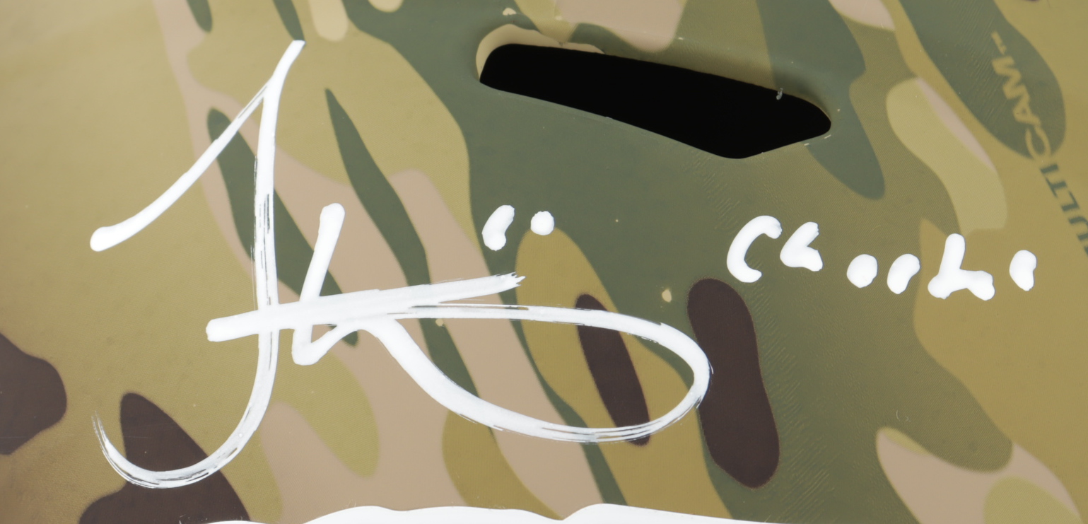 Tyreek Hill Signed Chiefs Full-Size Camo Alternate Speed Helmet Inscribed "Cheetah" (JSA COA) at PristineAuction.com Tyreek Hill Signed Chiefs Full-Size Camo Alternate Speed Helmet Inscribed "Cheetah" (JSA COA) at PristineAuction.com