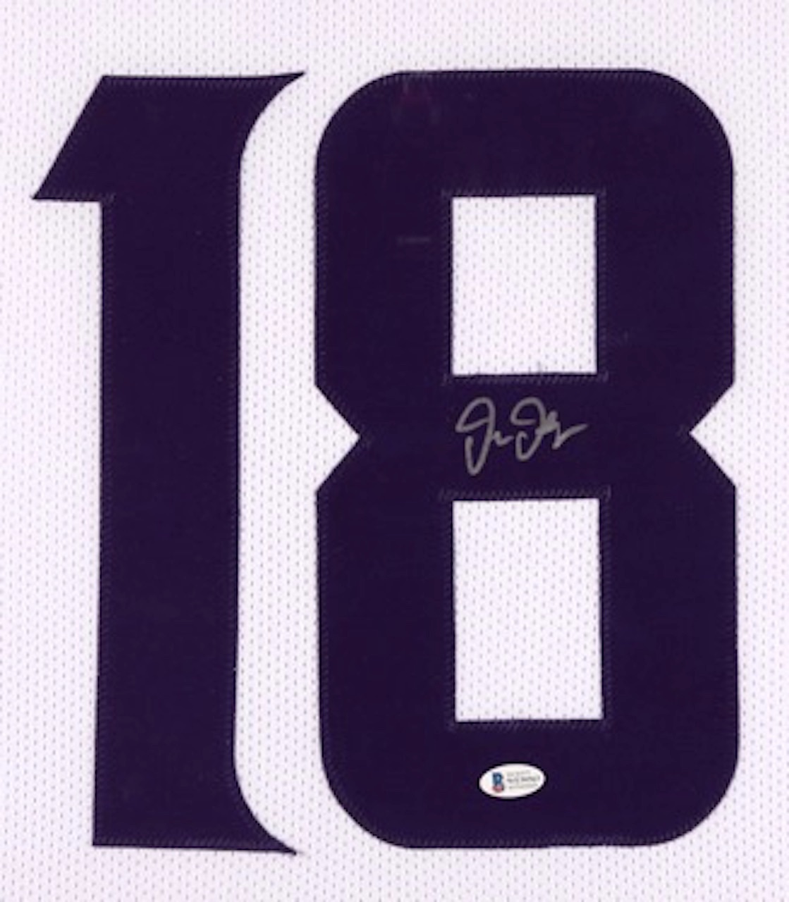 Justin Jefferson Signed 35x43 Custom Framed Jersey (Beckett COA) at PristineAuction.com Justin Jefferson Signed 35x43 Custom Framed Jersey (Beckett COA) at PristineAuction.com