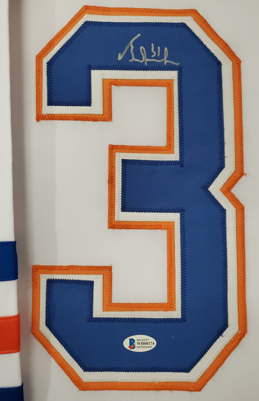 Grant Fuhr Signed 34x42 Custom Framed Jersey (Beckett COA) at PristineAuction.com Grant Fuhr Signed 34x42 Custom Framed Jersey (Beckett COA) at PristineAuction.com