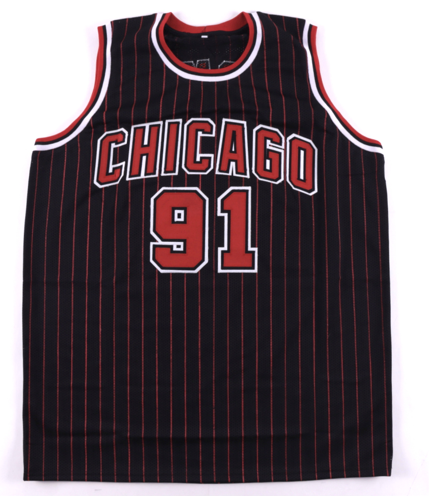 Dennis Rodman Signed Jersey (Beckett) at PristineAuction.com Dennis Rodman Signed Jersey (Beckett) at PristineAuction.com