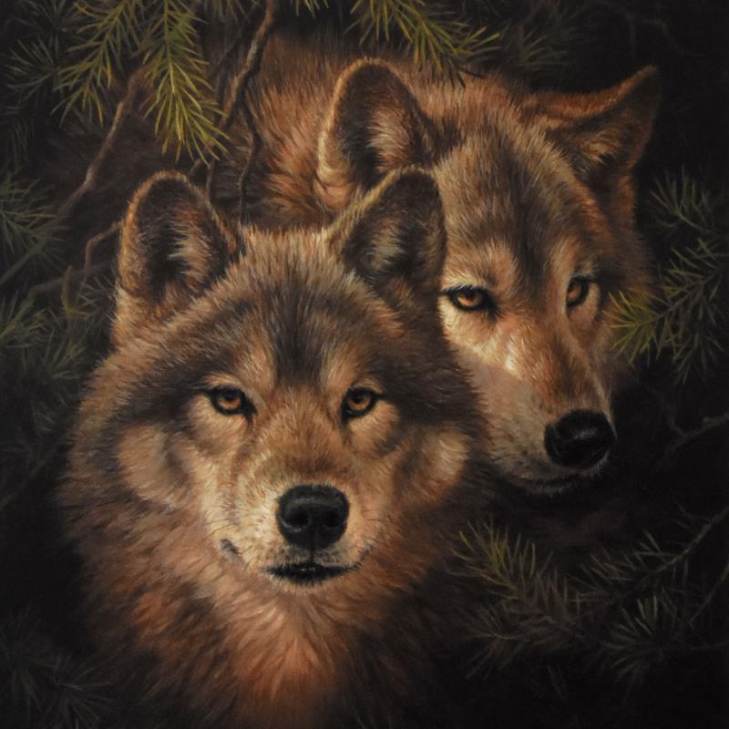 "Timber Mates" Numbered LE 8x11 Lithograph by Larry Fanning (Artova) at PristineAuction.com "Timber Mates" Numbered LE 8x11 Lithograph by Larry Fanning (Artova) at PristineAuction.com