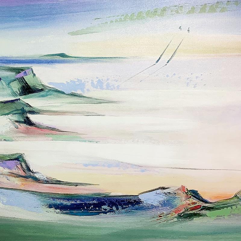 "A Day on the Sea" LE 19x62 Giclee on Canvas by Alfred Gockel (Artova) at PristineAuction.com "A Day on the Sea" LE 19x62 Giclee on Canvas by Alfred Gockel (Artova) at PristineAuction.com