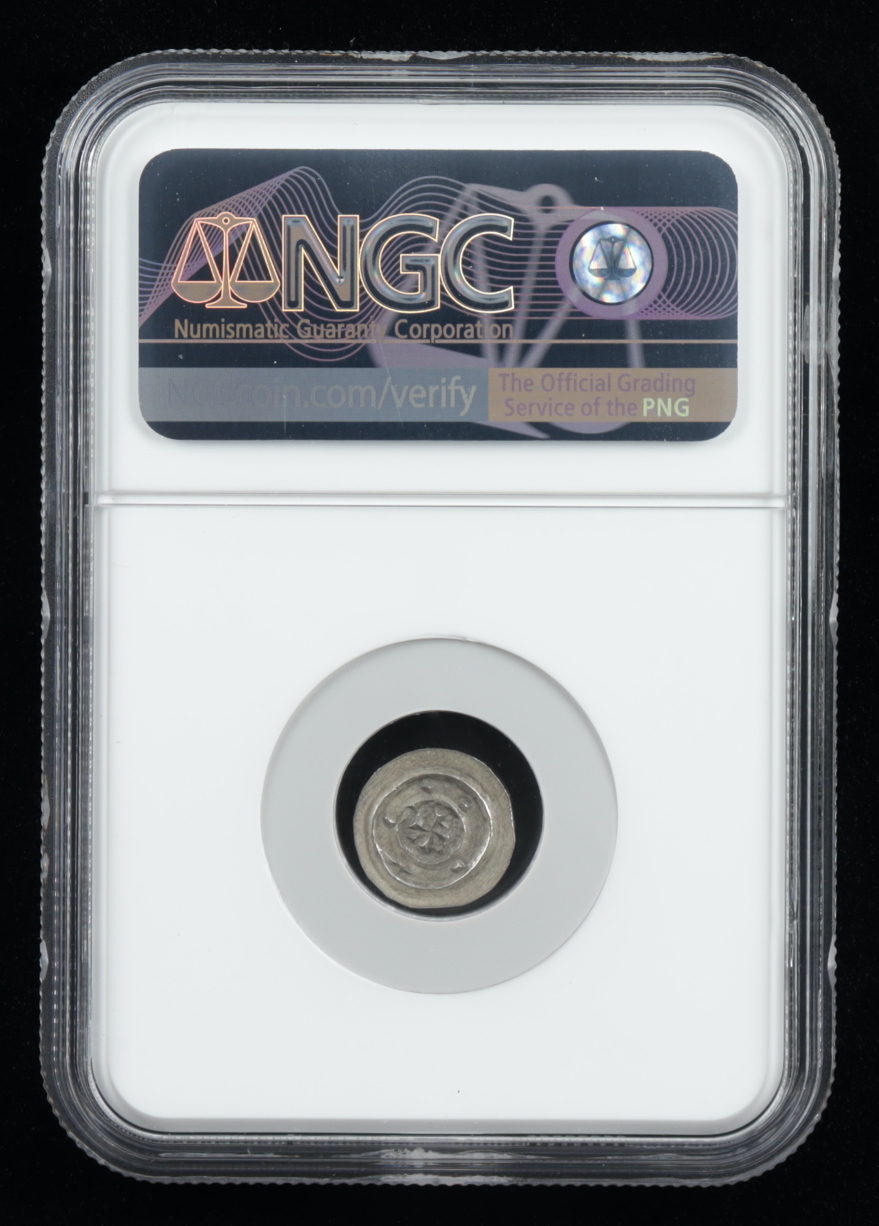 Bela II "the Blind King" (1131-1141) Silver Denar - Coin of the Medieval Crusades (NGC MS62) at PristineAuction.com Bela II "the Blind King" (1131-1141) Silver Denar - Coin of the Medieval Crusades (NGC MS62) at PristineAuction.com