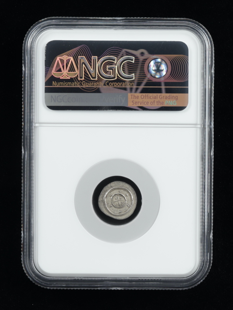 Bela II "the Blind King" (1131-1141) Silver Denar - Coin of the Medieval Crusades (NGC MS61) at PristineAuction.com Bela II "the Blind King" (1131-1141) Silver Denar - Coin of the Medieval Crusades (NGC MS61) at PristineAuction.com