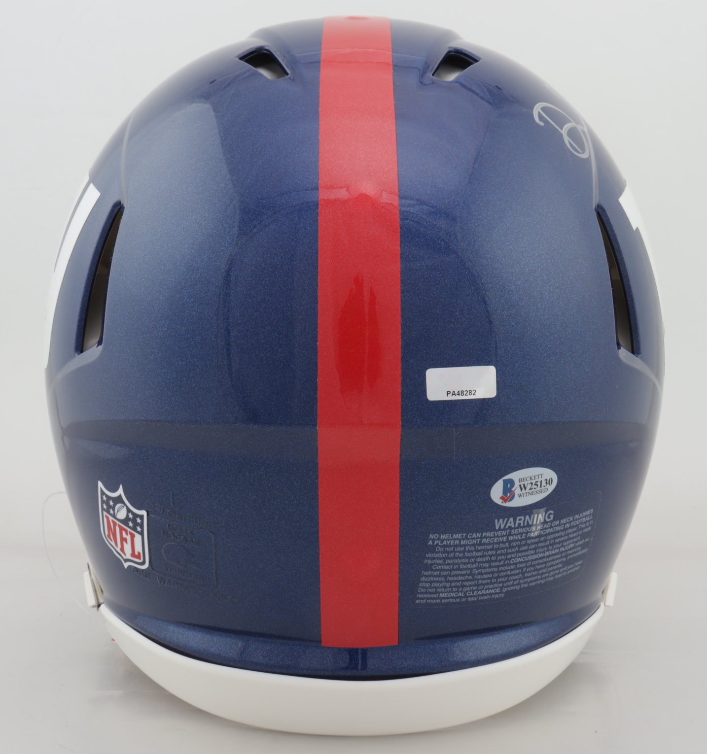 Daniel Jones & Saquon Barkley Signed Giants Full-Size Authentic On-Field Speed Helmet (Beckett COA & Panini COA) (See Description) at PristineAuction.com Daniel Jones & Saquon Barkley Signed Giants Full-Size Authentic On-Field Speed Helmet (Beckett COA & Panini COA) (See Description) at PristineAuction.com