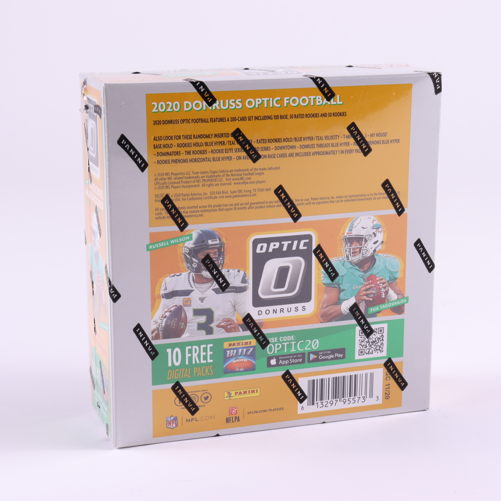 2020 Donruss Optic Football Mega Box with (10) Packs at PristineAuction.com 2020 Donruss Optic Football Mega Box with (10) Packs at PristineAuction.com