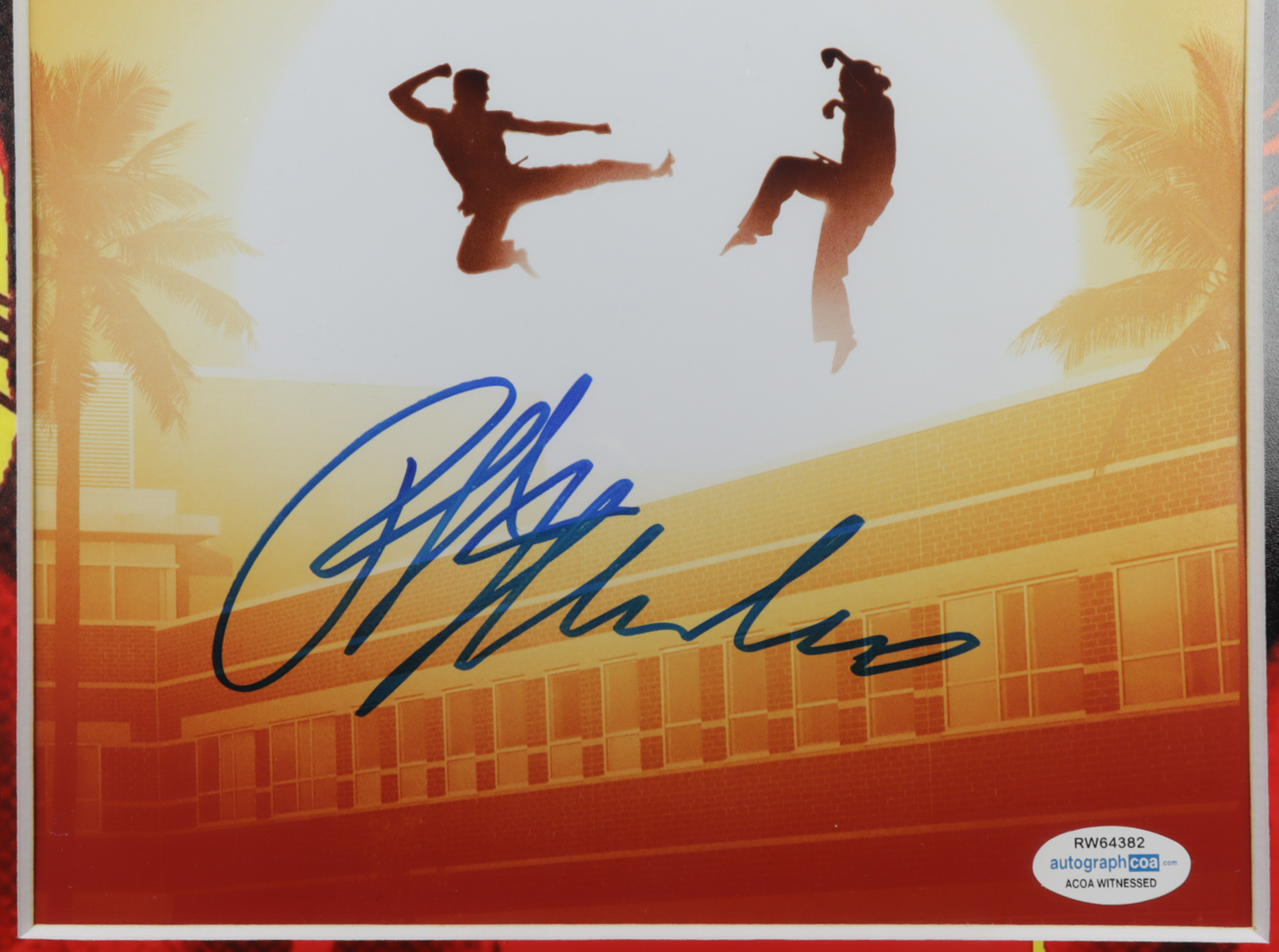 Ralph Macchio Signed "Cobra Kai" 18.5x22 Custom Framed Photo Display (AutographCOA COA) at PristineAuction.com Ralph Macchio Signed "Cobra Kai" 18.5x22 Custom Framed Photo Display (AutographCOA COA) at PristineAuction.com