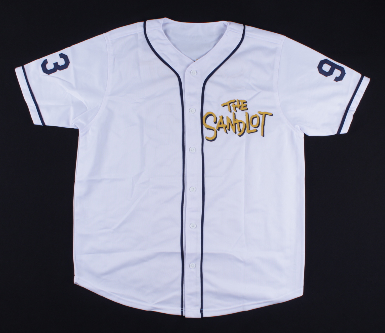 "The Sandlot" Jersey Cast-Signed by (6) with Tom Guiry, Chauncey Leopardi, Marty York, Shane Obedzinski (Beckett COA) at PristineAuction.com "The Sandlot" Jersey Cast-Signed by (6) with Tom Guiry, Chauncey Leopardi, Marty York, Shane Obedzinski (Beckett COA) at PristineAuction.com
