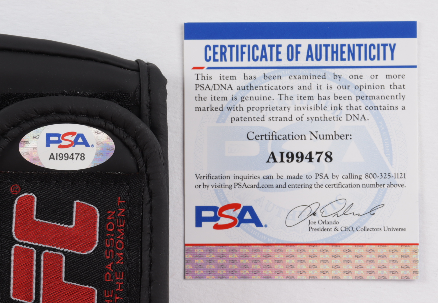 Rose Namajunas Signed UFC Glove Inscribed "Thug" (PSA COA) at PristineAuction.com Rose Namajunas Signed UFC Glove Inscribed "Thug" (PSA COA) at PristineAuction.com