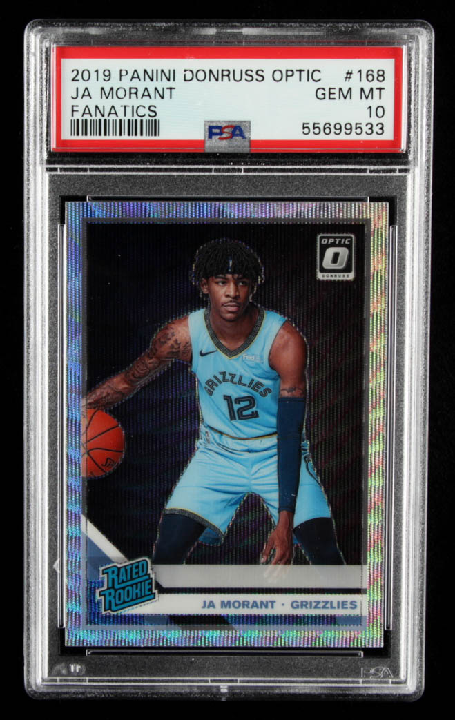 Ja Morant 2019-20 Donruss Optic Fanatics Box Set #168 RR (PSA 10) at PristineAuction.com Ja Morant 2019-20 Donruss Optic Fanatics Box Set #168 RR (PSA 10) at PristineAuction.com