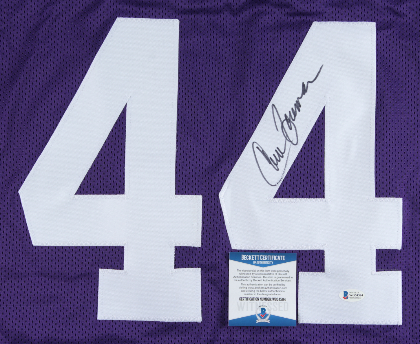 Chuck Foreman Signed Jersey (Beckett COA) at PristineAuction.com Chuck Foreman Signed Jersey (Beckett COA) at PristineAuction.com