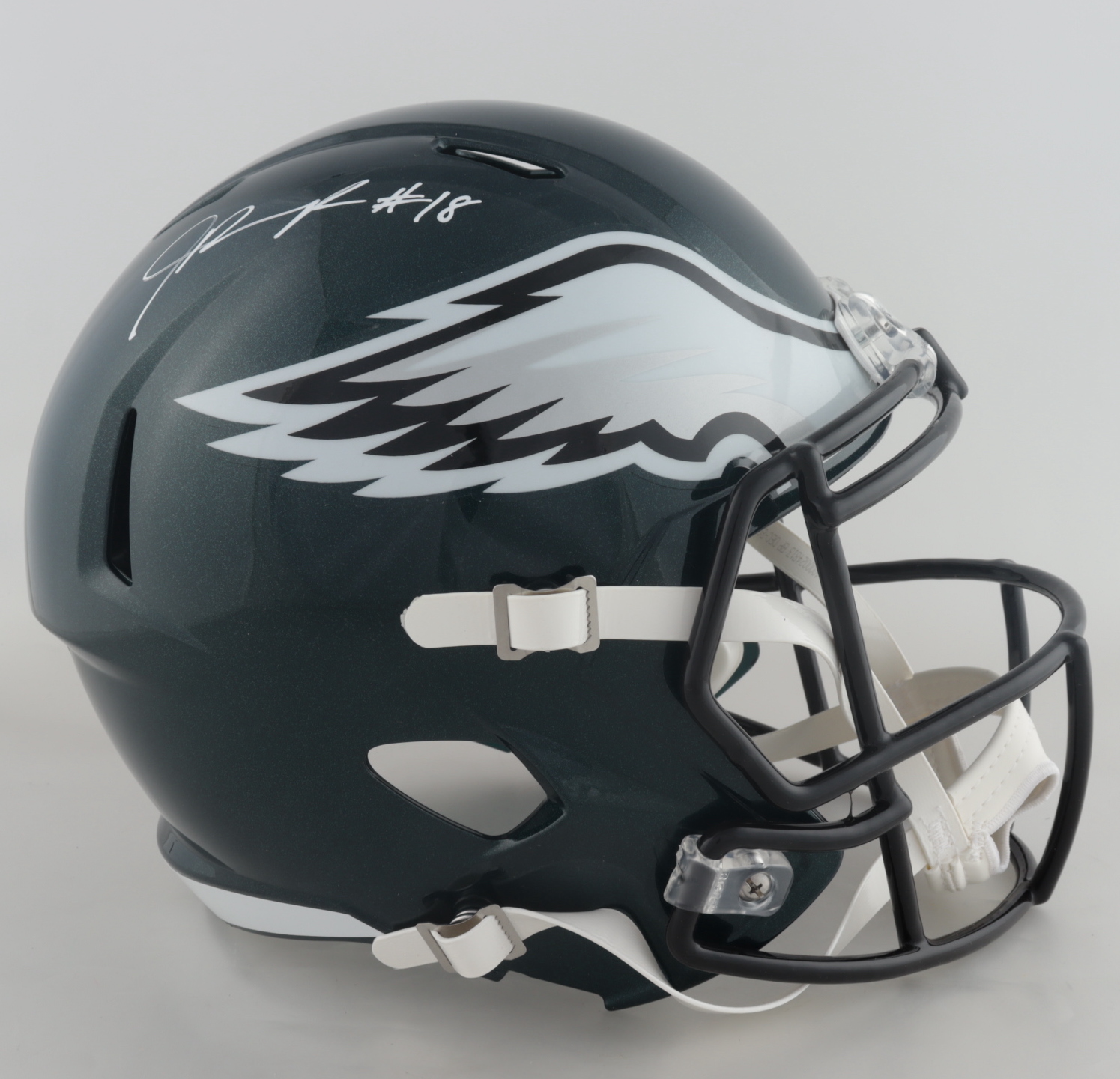 Jalen Reagor Signed Eagles Full-Size Speed Helmet (Beckett COA) at PristineAuction.com Jalen Reagor Signed Eagles Full-Size Speed Helmet (Beckett COA) at PristineAuction.com