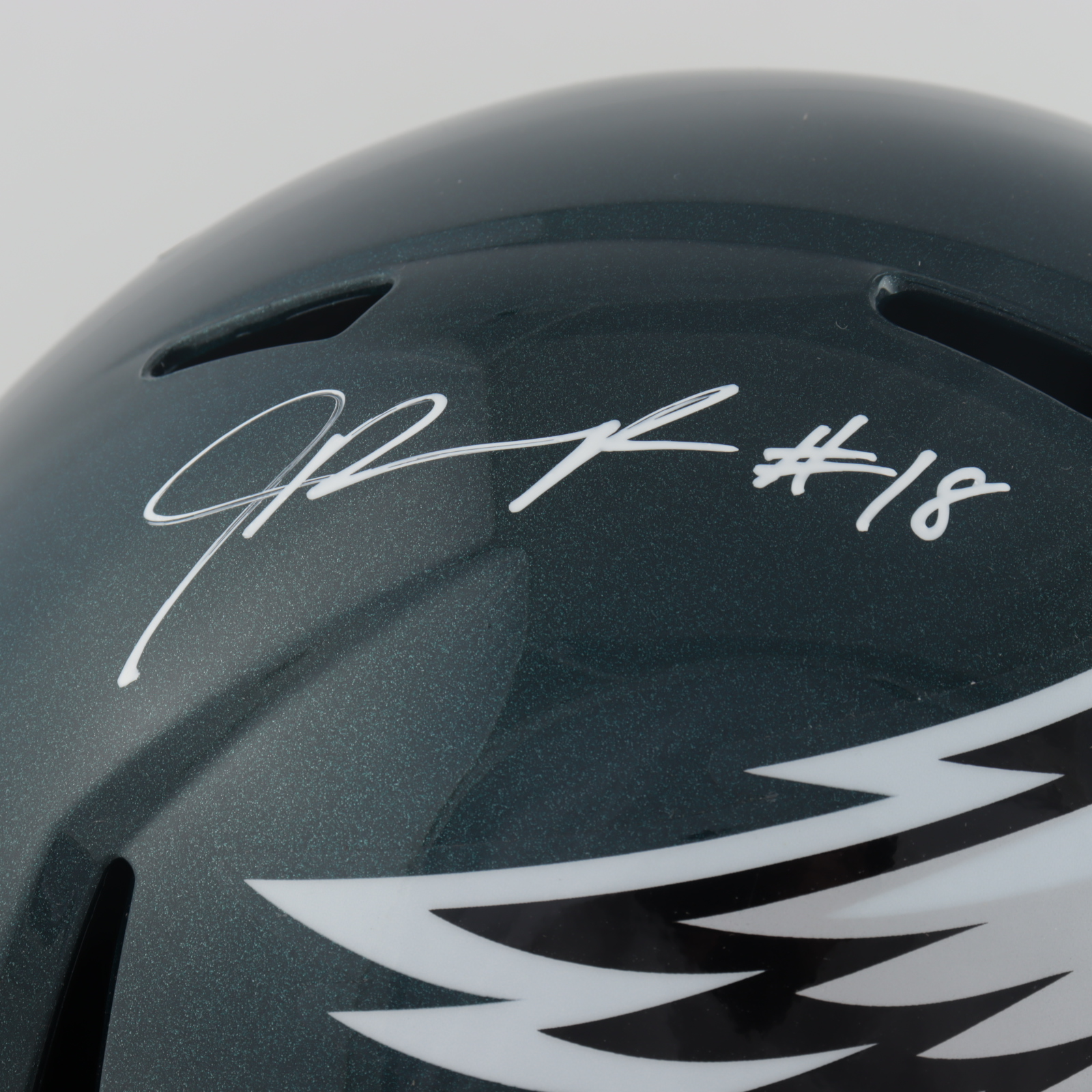 Jalen Reagor Signed Eagles Full-Size Speed Helmet (Beckett COA) at PristineAuction.com Jalen Reagor Signed Eagles Full-Size Speed Helmet (Beckett COA) at PristineAuction.com