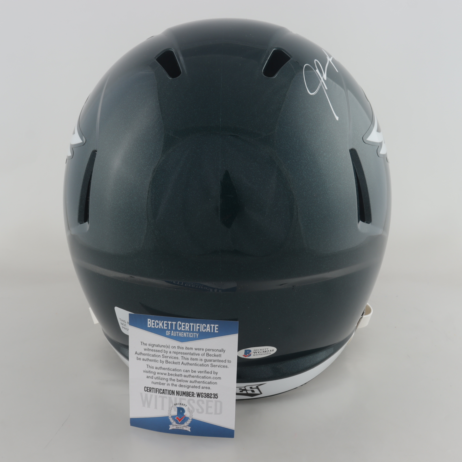 Jalen Reagor Signed Eagles Full-Size Speed Helmet (Beckett COA) at PristineAuction.com Jalen Reagor Signed Eagles Full-Size Speed Helmet (Beckett COA) at PristineAuction.com