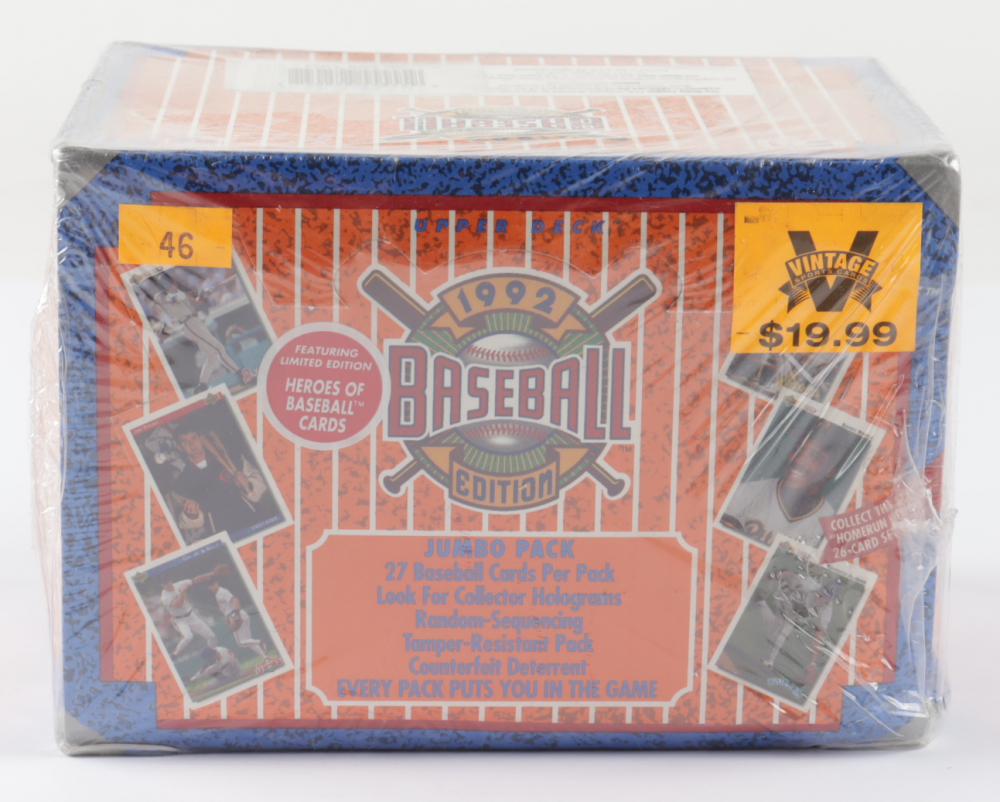 1992 Upper Deck Collector's Choice Jumbo Packs Box Of (540) Baseball
