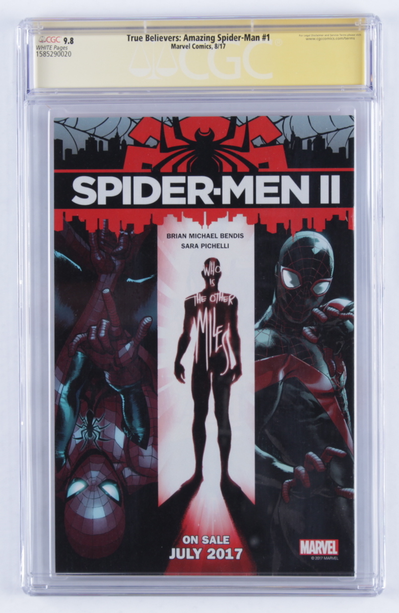 Tom Holland Signed 2017 "True Believers: The Amazing Spider-Man" Issue #1 Marvel Comic Book (CGC 9.8) at PristineAuction.com Tom Holland Signed 2017 "True Believers: The Amazing Spider-Man" Issue #1 Marvel Comic Book (CGC 9.8) at PristineAuction.com