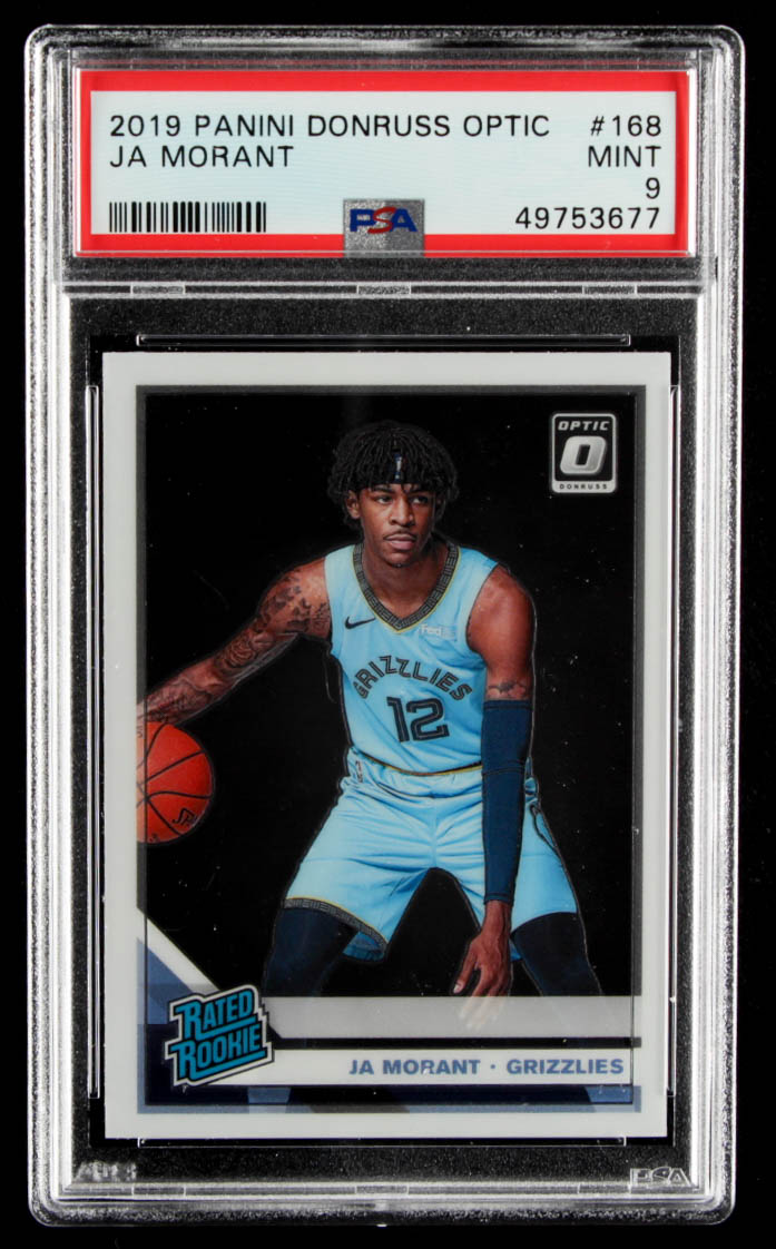 Ja Morant 2019-20 Donruss Optic #168 RR RC (PSA 9) at PristineAuction.com Ja Morant 2019-20 Donruss Optic #168 RR RC (PSA 9) at PristineAuction.com