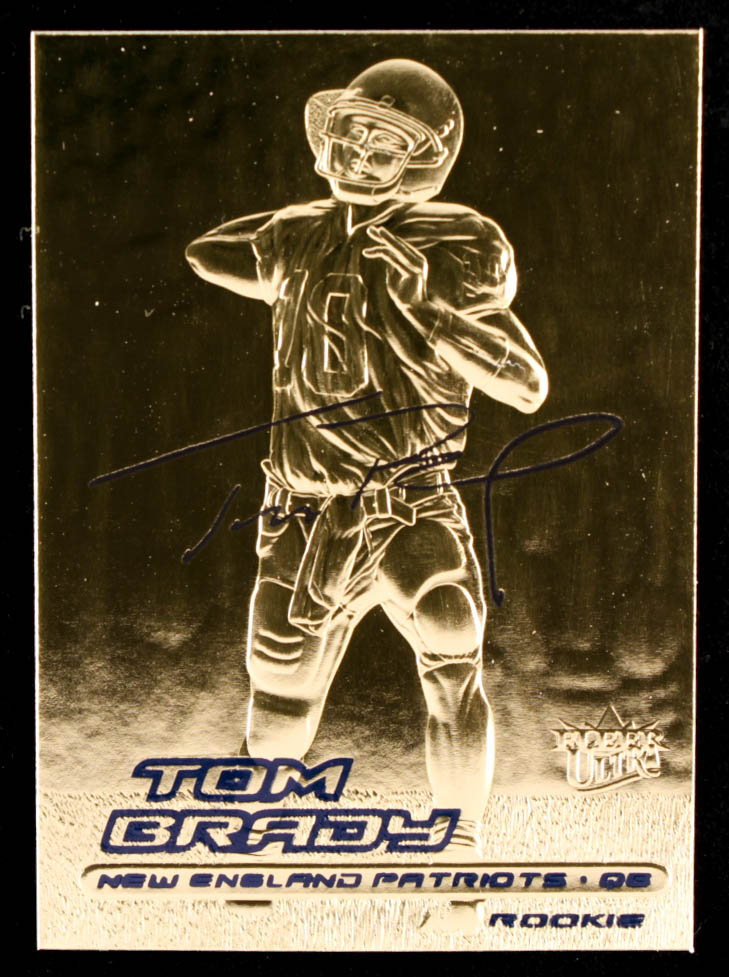 Tom Brady 2000 Fleer Utlra 23Kt Gold Card at PristineAuction.com Tom Brady 2000 Fleer Utlra 23Kt Gold Card at PristineAuction.com