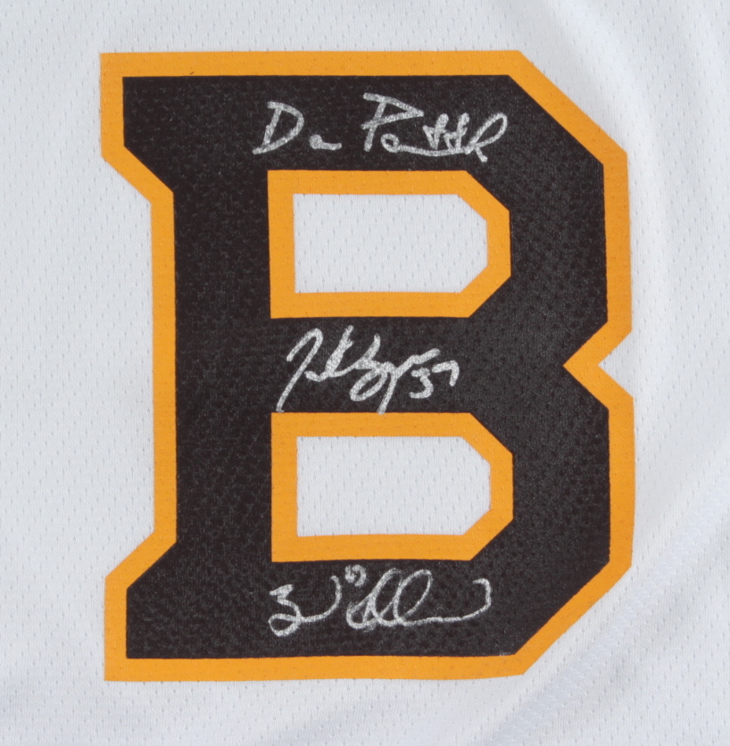 Brad Marchand, Patrice Bergeron & David Pastrnak Signed Bruins 2019 Winter Classic Jersey (The Perfection Line COA) at PristineAuction.com Brad Marchand, Patrice Bergeron & David Pastrnak Signed Bruins 2019 Winter Classic Jersey (The Perfection Line COA) at PristineAuction.com