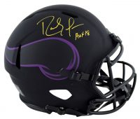 Randy Moss Signed Vikings Full-Size Authentic On-Field Eclipse Alternate Speed Helmet Inscribed "HOF 18" (Beckett) at PristineAuction.com