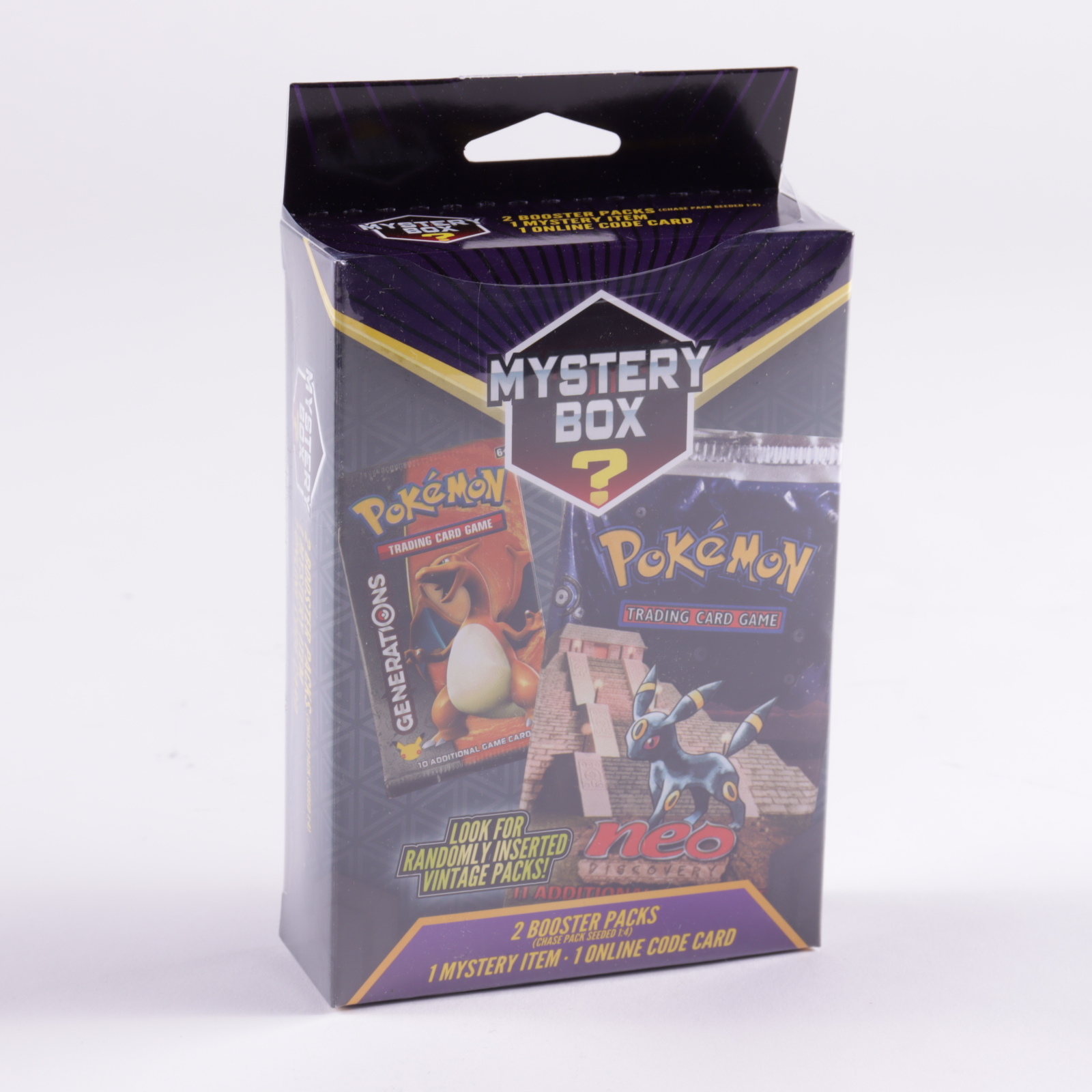 Pokemon Mystery Box Hanger Box with (2) Packs at PristineAuction.com Pokemon Mystery Box Hanger Box with (2) Packs at PristineAuction.com