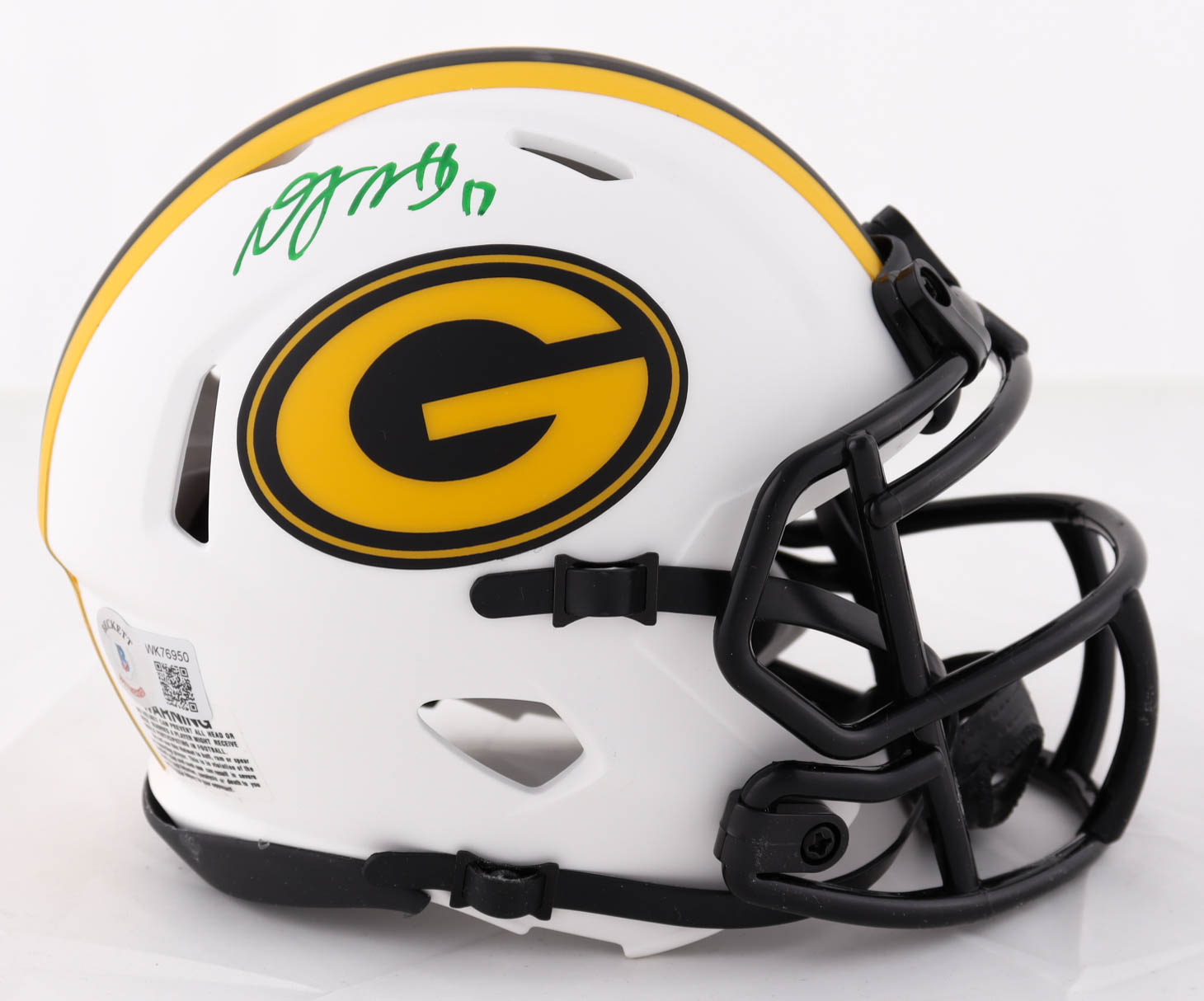 Davante Adams Signed Packers Lunar Eclipse Alternate Speed Mini Helmet (Beckett Hologram) at PristineAuction.com Davante Adams Signed Packers Lunar Eclipse Alternate Speed Mini Helmet (Beckett Hologram) at PristineAuction.com