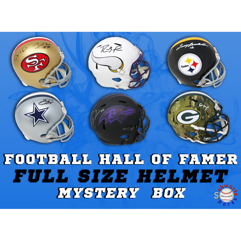 Schwartz Sports Football Hall of Famer Signed FullSize Helmet Mystery Box Series 11 (Limited to