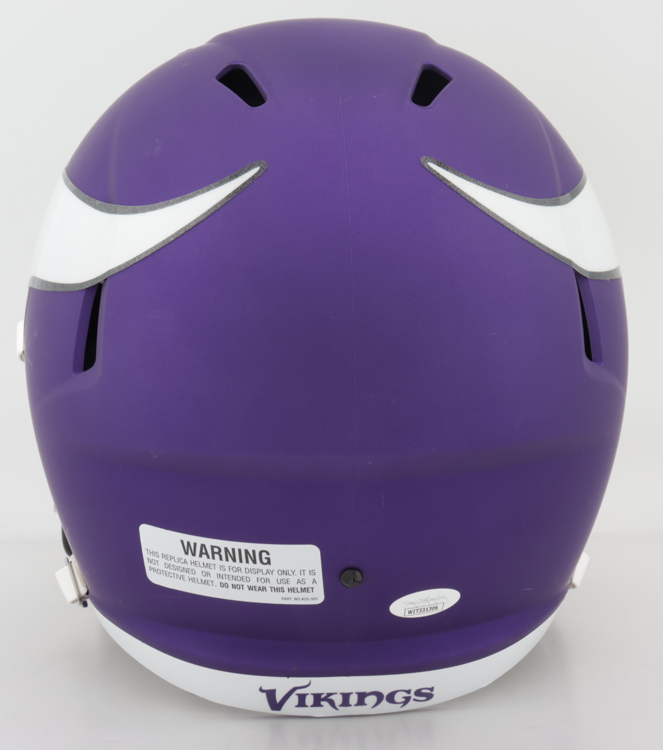 Justin Jefferson Signed Vikings Full-Size Speed Helmet with Multiple Inscriptions (JSA COA) (See Description) at PristineAuction.com Justin Jefferson Signed Vikings Full-Size Speed Helmet with Multiple Inscriptions (JSA COA) (See Description) at PristineAuction.com