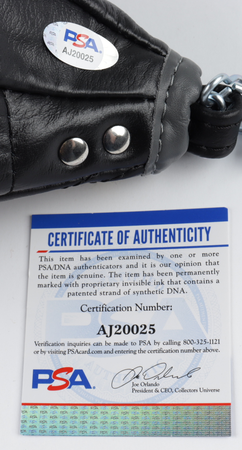 Mike Tyson Signed Everlast Boxing Speed Punching Bag With Display Case (PSA COA) at PristineAuction.com Mike Tyson Signed Everlast Boxing Speed Punching Bag With Display Case (PSA COA) at PristineAuction.com