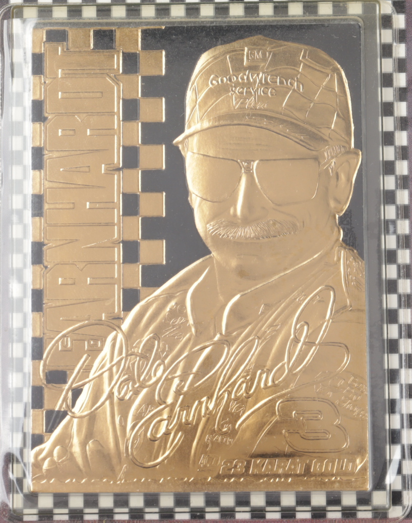 Set of (2) Dale Sr. & Jr. Earnhardt 23kt Gold Cards at PristineAuction.com Set of (2) Dale Sr. & Jr. Earnhardt 23kt Gold Cards at PristineAuction.com
