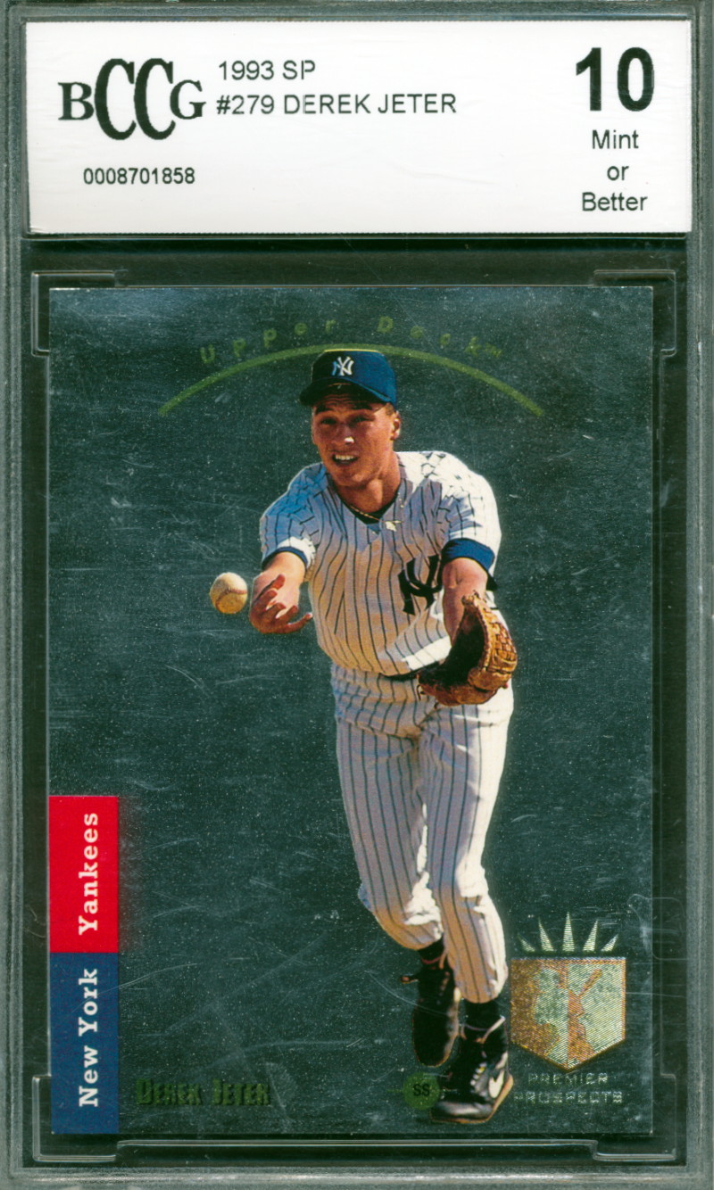 Derek Jeter 1993 SP #279 FOIL RC (BCCG 10) at PristineAuction.com Derek Jeter 1993 SP #279 FOIL RC (BCCG 10) at PristineAuction.com