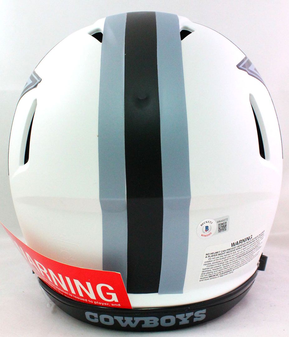 Ezekiel Elliott Signed Cowboys Full-Size Authentic On-Field Lunar Eclipse Alternate Speed Helmet (Beckett) at PristineAuction.com Ezekiel Elliott Signed Cowboys Full-Size Authentic On-Field Lunar Eclipse Alternate Speed Helmet (Beckett) at PristineAuction.com