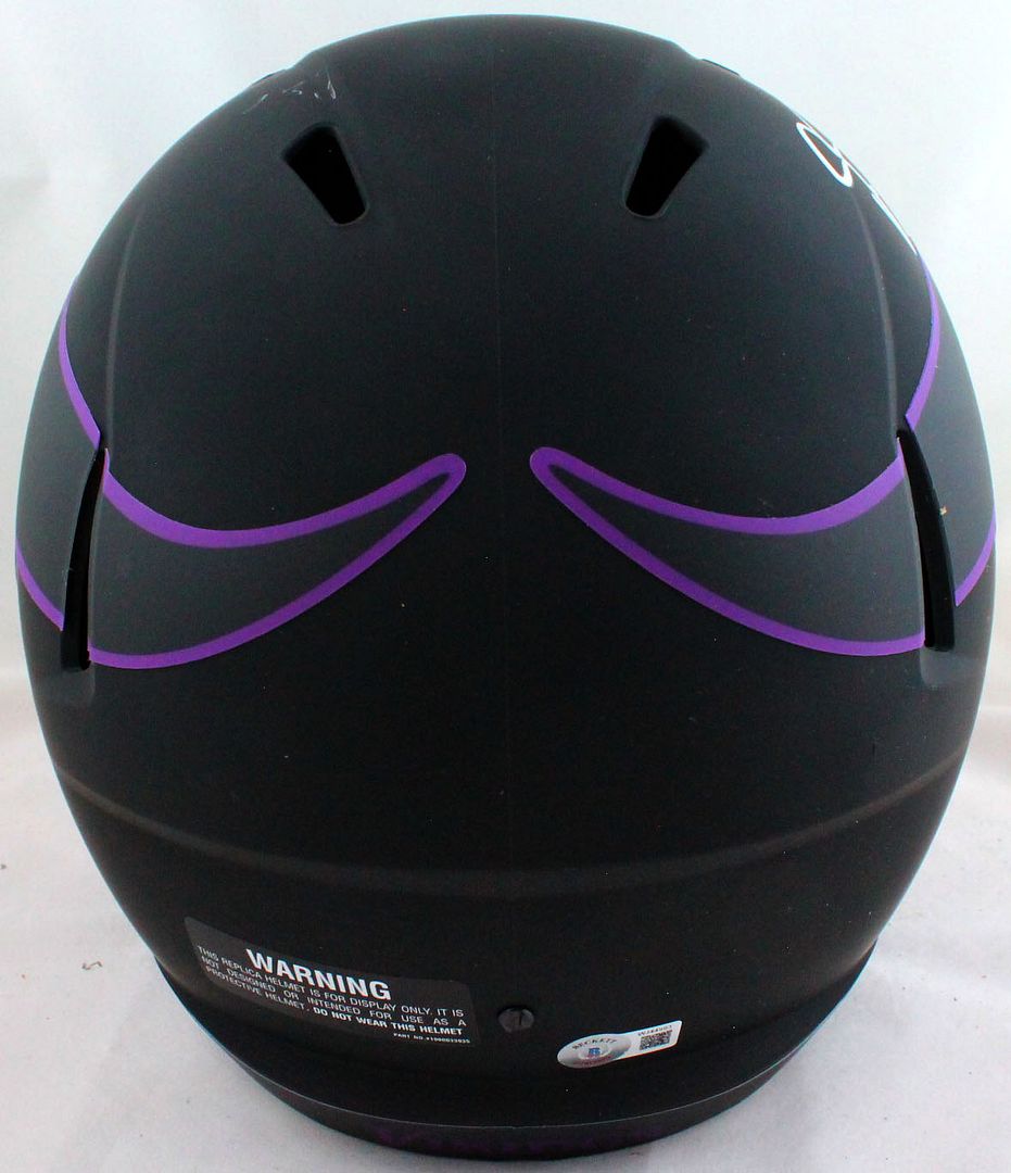 Justin Jefferson Signed Vikings Full-Size Eclipse Alternate Speed Helmet (Beckett) at PristineAuction.com Justin Jefferson Signed Vikings Full-Size Eclipse Alternate Speed Helmet (Beckett) at PristineAuction.com