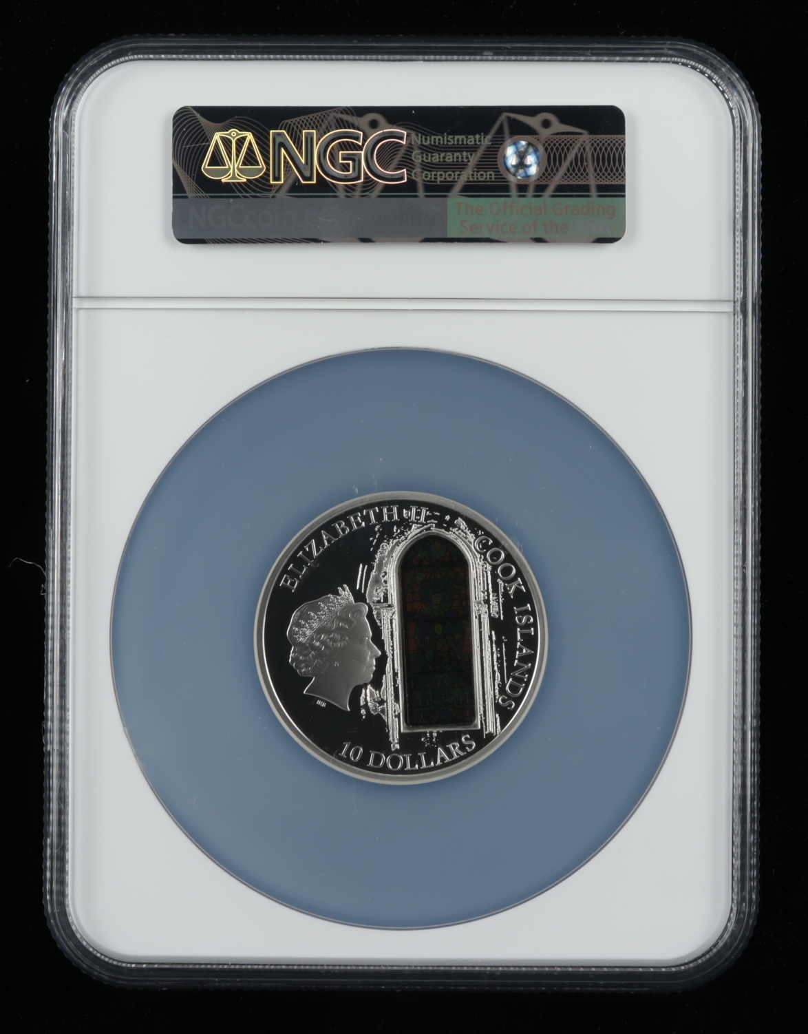 Cook Islands 2013 Silver $10 Windows of Heaven - Chartres Cathedral France (NGC PF70 Ultra Cameo) at PristineAuction.com Cook Islands 2013 Silver $10 Windows of Heaven - Chartres Cathedral France (NGC PF70 Ultra Cameo) at PristineAuction.com
