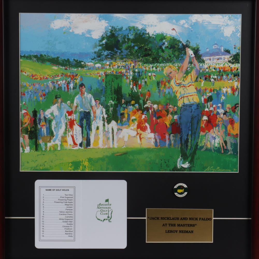 LeRoy Neiman "Augusta National" 19x20 Custom Framed Print Display with ...