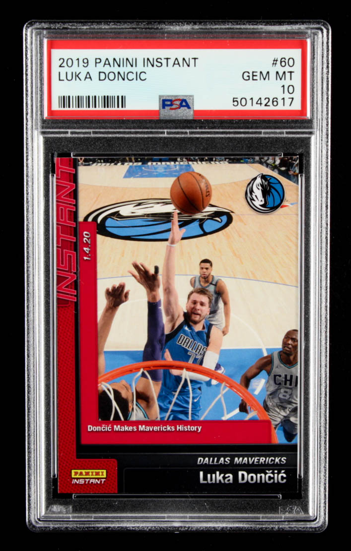 Luka Doncic 2018-19 Panini Instant #60 (PSA 10) at PristineAuction.com Luka Doncic 2018-19 Panini Instant #60 (PSA 10) at PristineAuction.com