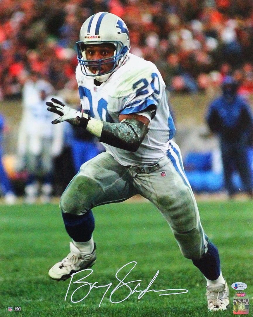 Barry Sanders Signed Lions 16x20 Photo (Beckett COA & Schwartz Sports Hologram) at PristineAuction.com Barry Sanders Signed Lions 16x20 Photo (Beckett COA & Schwartz Sports Hologram) at PristineAuction.com