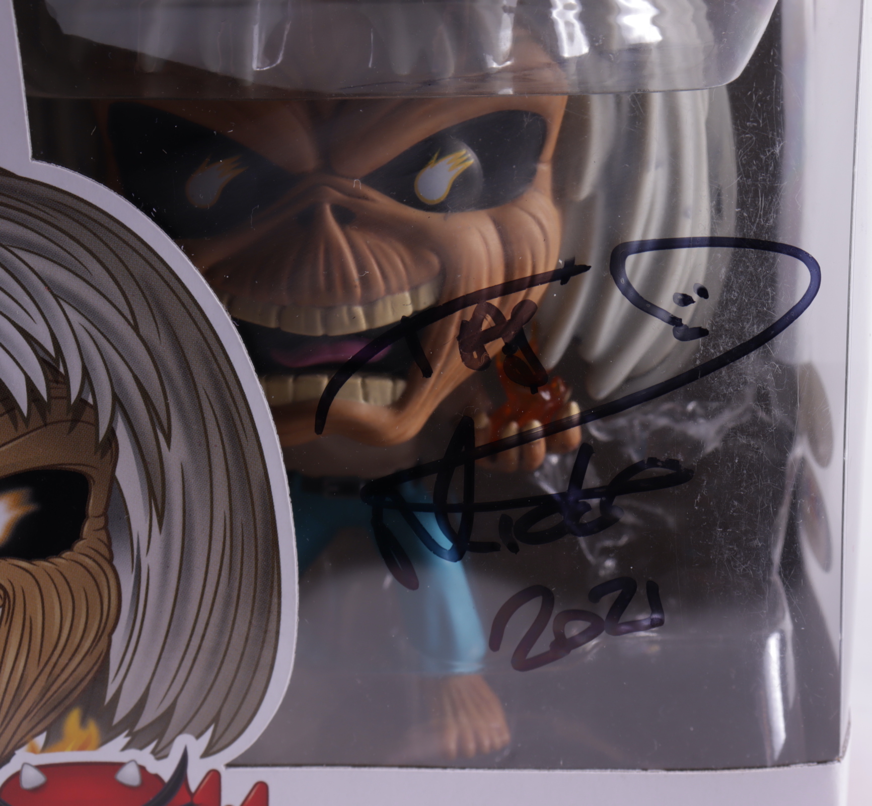 Nicko McBrain Signed "Iron Maiden" #145 The Number of The Beast Eddie Funko Pop! Vinyl Figure Inscribed "2021" (JSA) at PristineAuction.com Nicko McBrain Signed "Iron Maiden" #145 The Number of The Beast Eddie Funko Pop! Vinyl Figure Inscribed "2021" (JSA) at PristineAuction.com