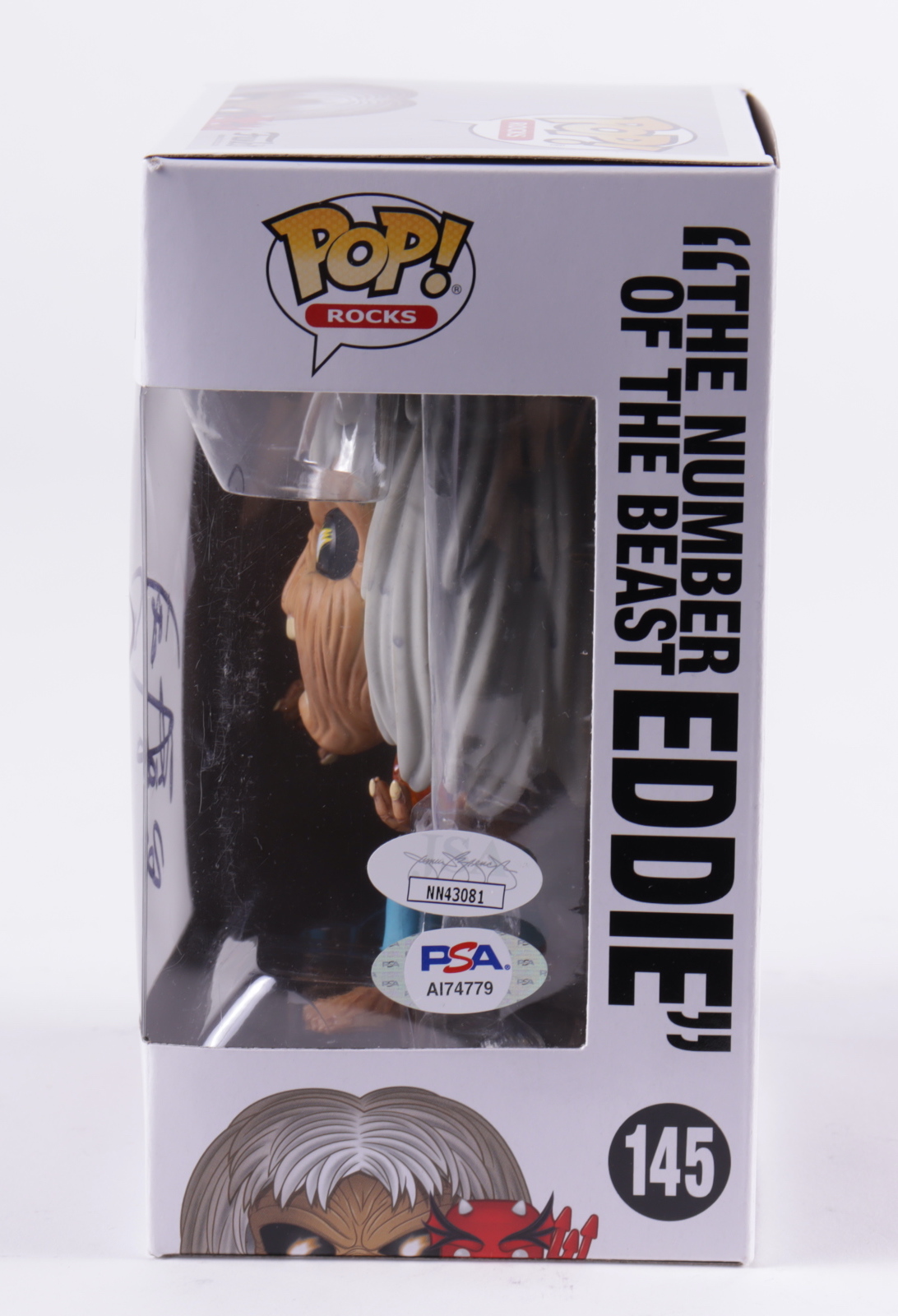 Nicko McBrain Signed "Iron Maiden" #145 The Number of The Beast Eddie Funko Pop! Vinyl Figure Inscribed "2021" (JSA) at PristineAuction.com Nicko McBrain Signed "Iron Maiden" #145 The Number of The Beast Eddie Funko Pop! Vinyl Figure Inscribed "2021" (JSA) at PristineAuction.com