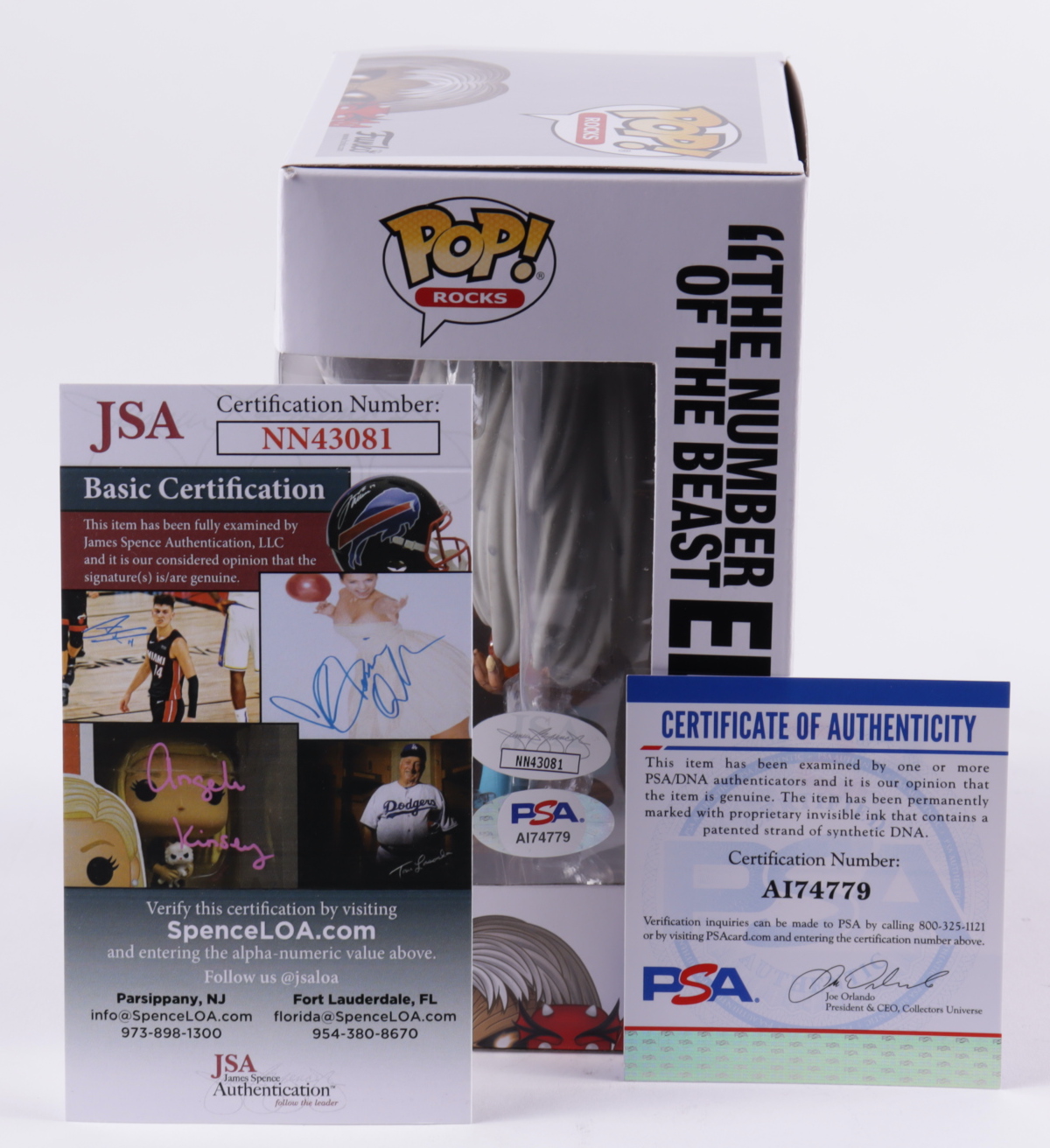 Nicko McBrain Signed "Iron Maiden" #145 The Number of The Beast Eddie Funko Pop! Vinyl Figure Inscribed "2021" (JSA) at PristineAuction.com Nicko McBrain Signed "Iron Maiden" #145 The Number of The Beast Eddie Funko Pop! Vinyl Figure Inscribed "2021" (JSA) at PristineAuction.com