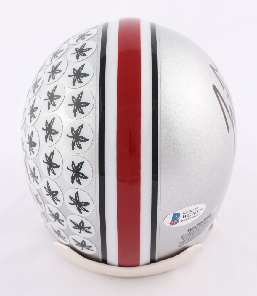 Justin Fields Signed Ohio State Buckeyes Mini Helmet (Beckett COA) at PristineAuction.com Justin Fields Signed Ohio State Buckeyes Mini Helmet (Beckett COA) at PristineAuction.com