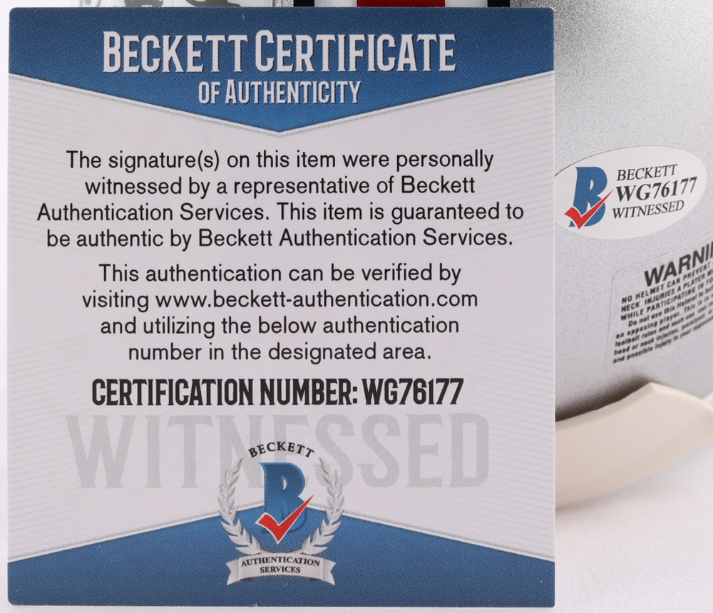 Justin Fields Signed Ohio State Buckeyes Mini Helmet (Beckett COA) at PristineAuction.com Justin Fields Signed Ohio State Buckeyes Mini Helmet (Beckett COA) at PristineAuction.com