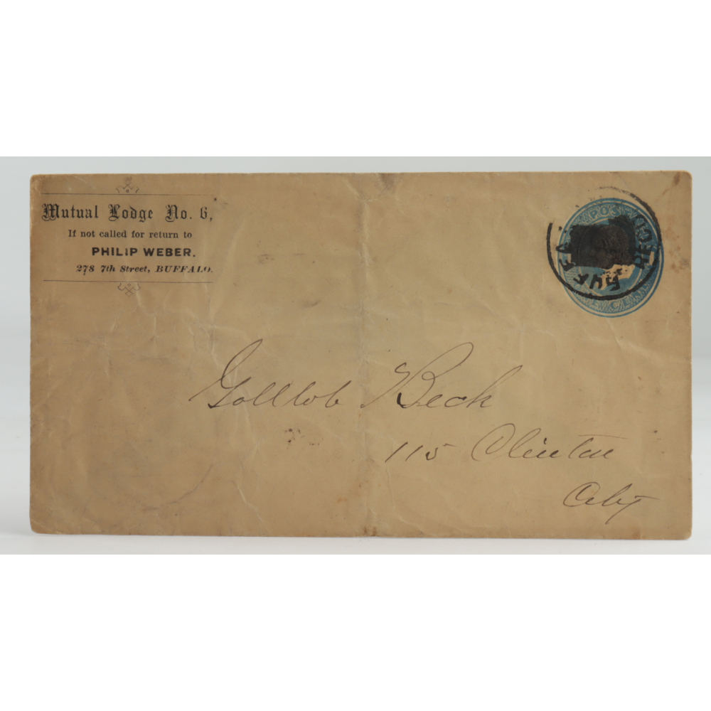 Late 1800s/Early 1900s HandWritten Envelope With Antique US Postal