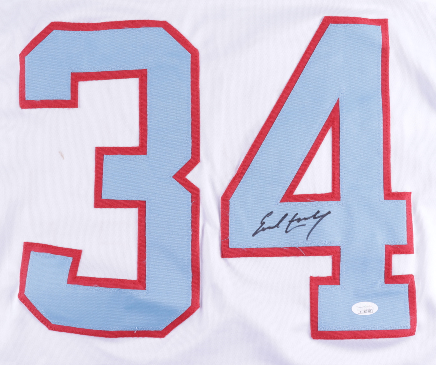 Earl Campbell Signed Jersey (JSA COA) (See Description) at PristineAuction.com Earl Campbell Signed Jersey (JSA COA) (See Description) at PristineAuction.com
