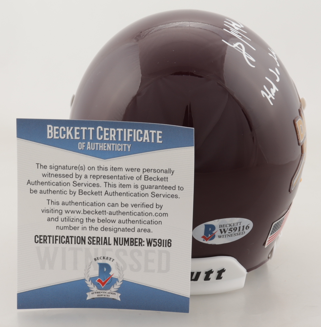 Brian Mitchell Signed Mini Helmet Inscribed "Hail To The Redskins" (Beckett COA) at PristineAuction.com Brian Mitchell Signed Mini Helmet Inscribed "Hail To The Redskins" (Beckett COA) at PristineAuction.com