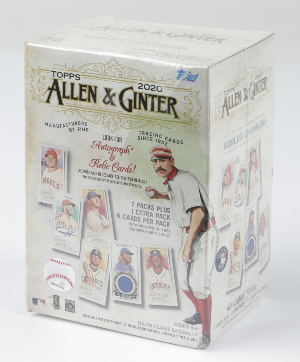 2020 Topps Allen & Ginter Baseball Blaster Box with (8) Packs (See Description) at PristineAuction.com 2020 Topps Allen & Ginter Baseball Blaster Box with (8) Packs (See Description) at PristineAuction.com